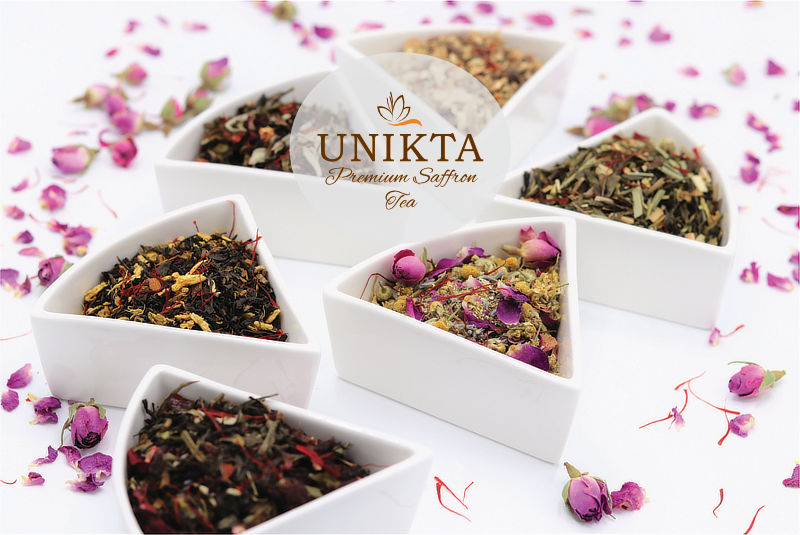 Unikta organic saffron tea blends