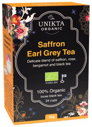 Saffron Earl Grey Tea Unikta Organic Black Tea Saffron earl grey tea Unikta organic black tea