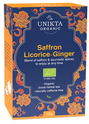 Unikta Organic saffron-licorice Ginger yrttitee