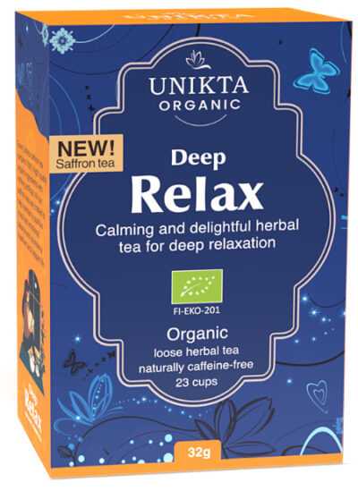 Unikta deep relax, organic saffron herbal tea